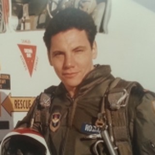 David Roskoph in flight gear, U.S. Air Force
